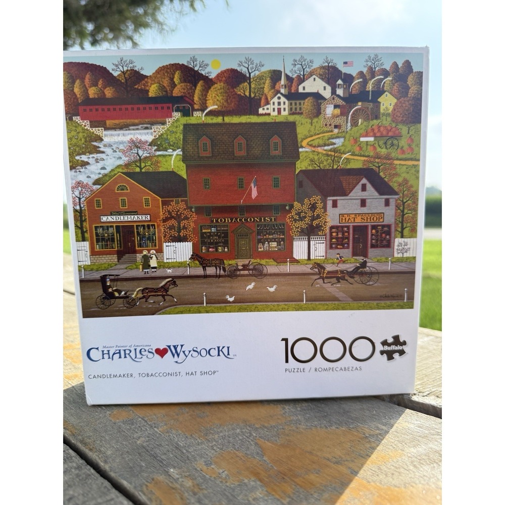 Charles Wysocki/Candlemaker, Tobacconist,Hat Shop/1000 Pc PUZZLE/NEW - Picture 6 of 6